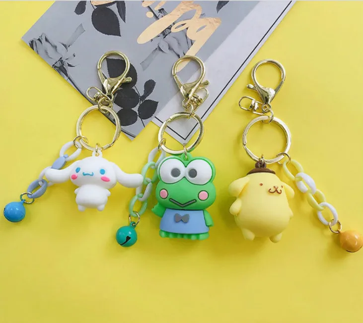 Милый мультяшный котенок лягушка кукла брелок пара пользовательский автомобиль