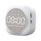 Зеркальный Bluetooth будильник динамик портативный светодиодный Будильник звуковая коробка динамик s MP3 музыкальный плеер сабвуфер настольные часы
