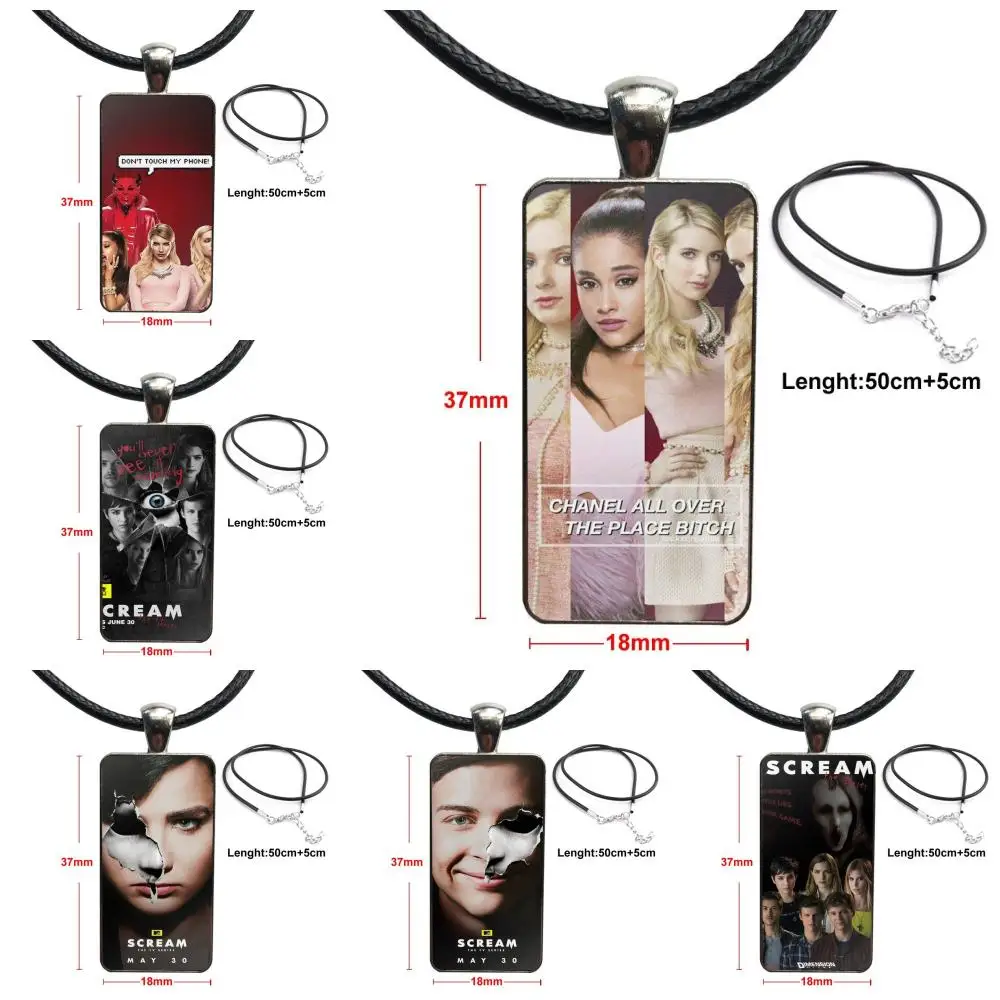 Для женщин Детский Американский Scream сериалов Винтаж ювелирные изделия Сталь