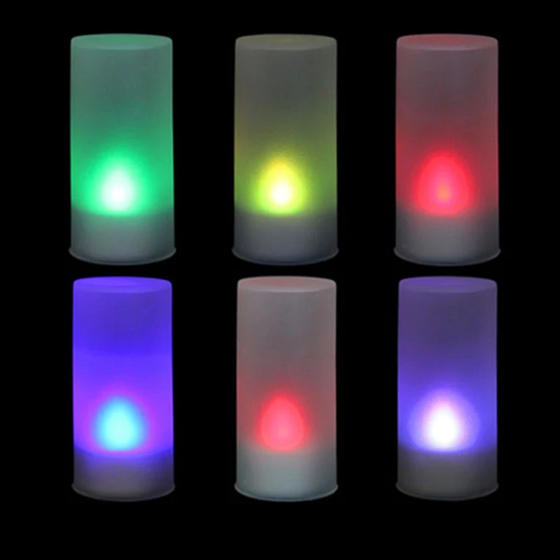 

LED Electronic Color Change Flicker Candle Light Home Party Decor A1