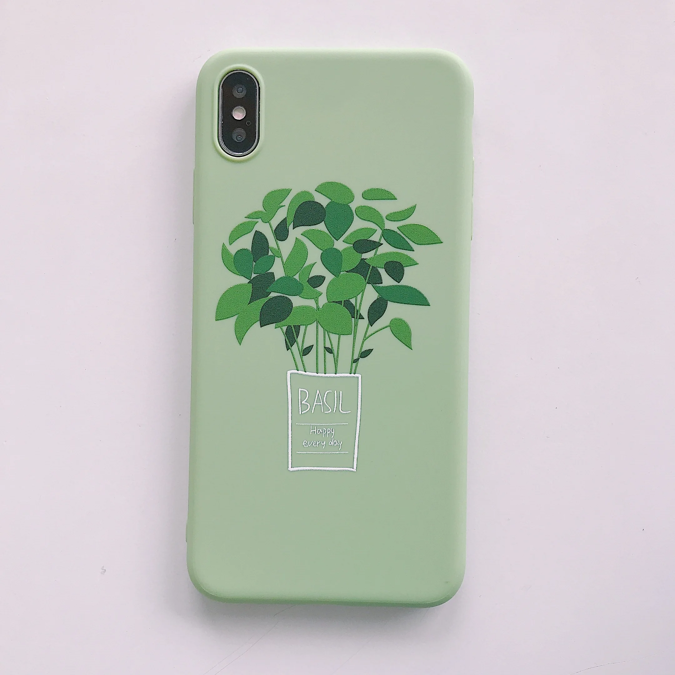 Leon Matilda чехол для iPhone 7 8 Plus чехол для coque iPhone 11 Pro 6 6S 7 8 Plus X XS Max XR силиконовый мягкий ТПУ задний Чехол - Color: 13 Green Plant 1