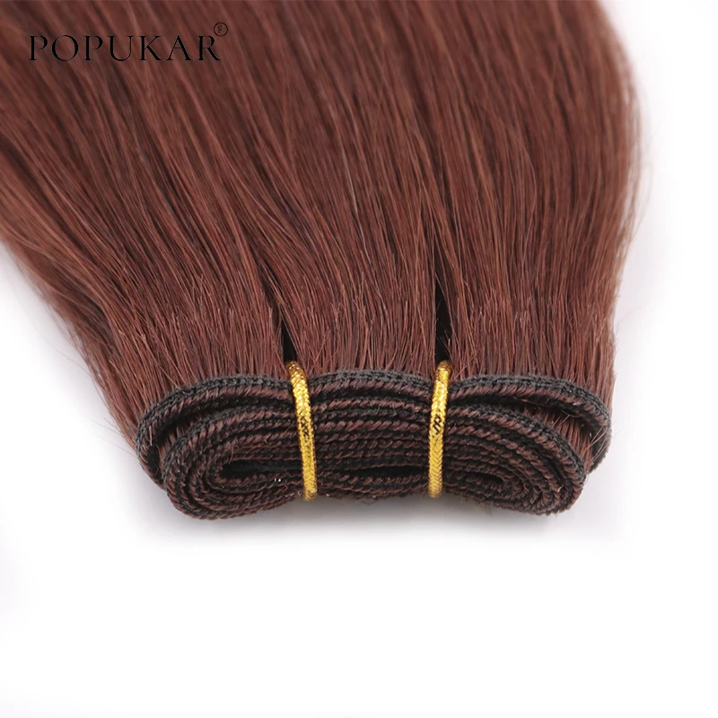 Популярные винно-красные качественные натуральные человеческие волосы с