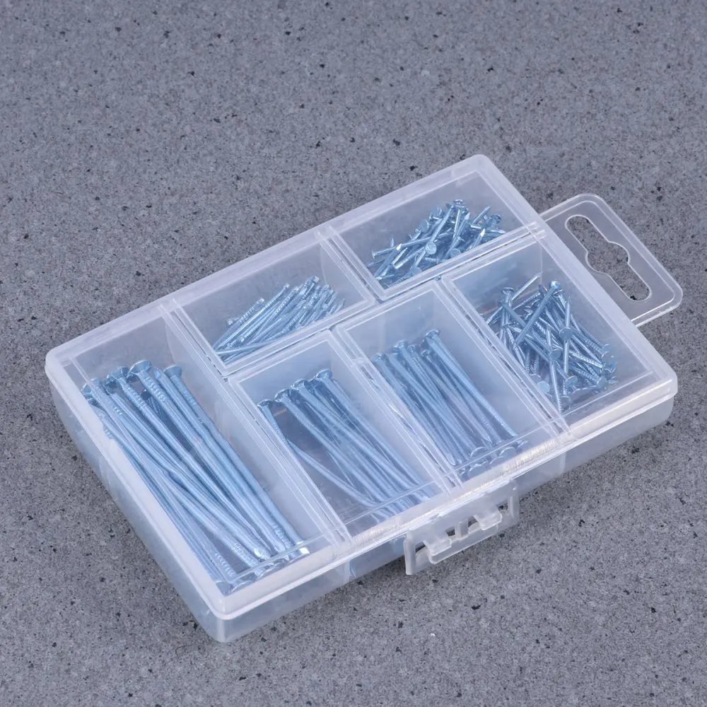 

280 PCS Assortment Nails Brad Nails Picture Hanging Nails (Silver)