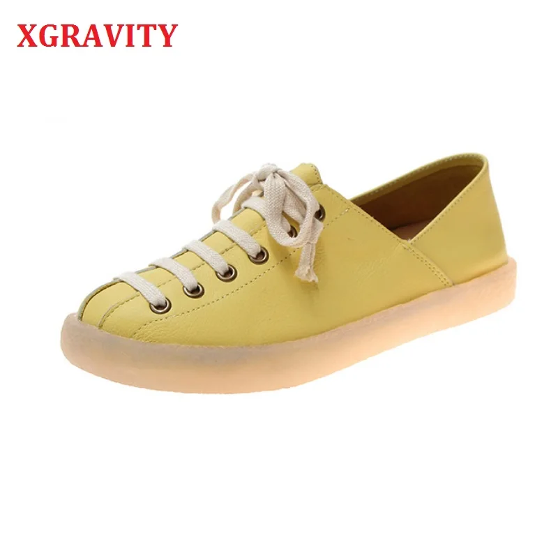 Туфли XGRAVITY женские на плоской подошве повседневные Элегантные удобные модные