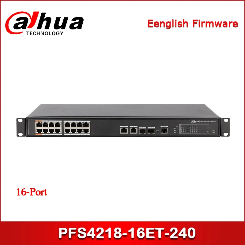 

16-портовый PoE коммутатор Dahua PFS4218-16ET-240