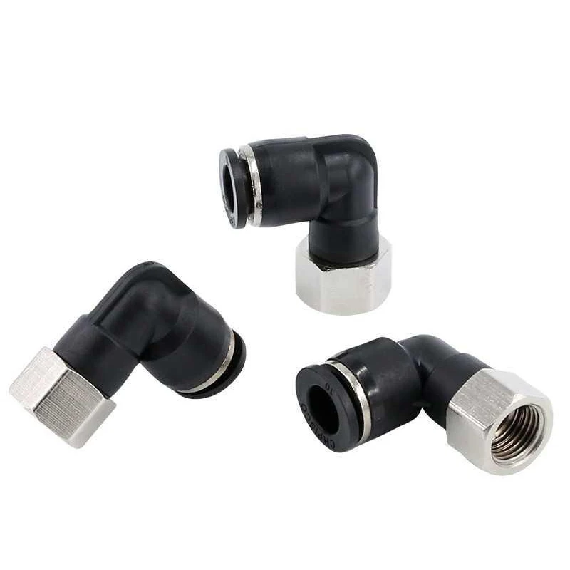 Пневматический соединитель серия PLF пневматический Женский Локоть трубки