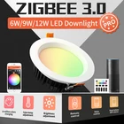 Умный потолочный светильник GLEDOPTO ZigBee 3,0 Pro, RGB, CCT, регулируемая яркость, лампа для умного дома, работает с Echo Plus