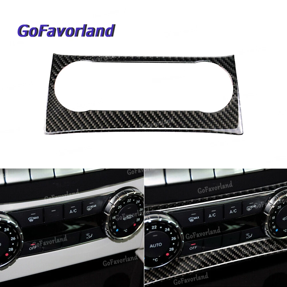 

Carbon Fiber Air Conditioning Panel Cover Trim For Mercedes Benz A Class 2013-2018 CLA Class 2013-2017 GLA Class 2013-2018