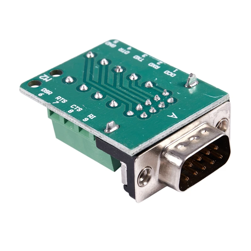 Hot 3C-DB9 D-SUB 9 Pin Male Adapter RS232 to Terminal Connector Signal Module Green | Мобильные телефоны и аксессуары