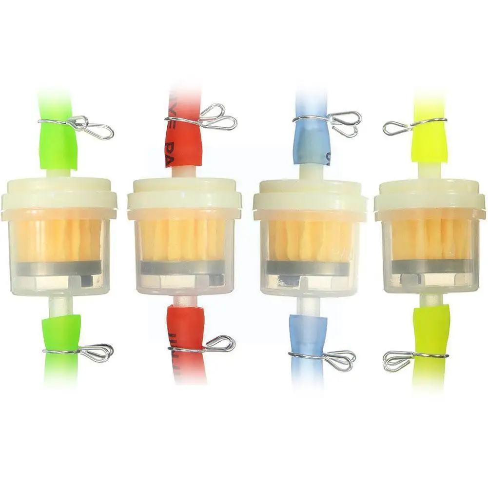 

10 шт. Универсальный Встроенный газовый/топливный фильтр 6 мм-8 мм 1/4 дюйма для газонокосилки, Малый двигатель, автомобильные аксессуары, аксе...