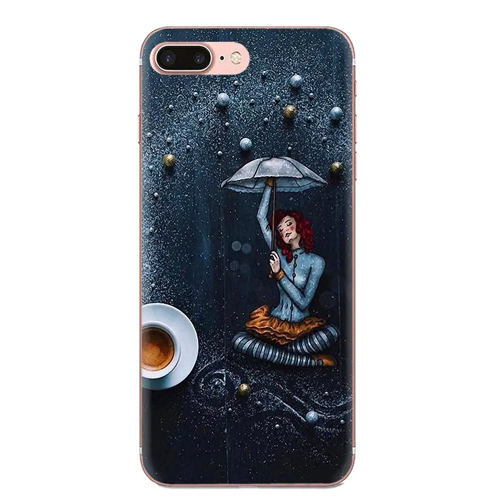 Кофейная чашка для девочек дизайн еды Рисование Xiaomi CC9 CC9E Mi 3 4 4i 5 6 6X 8 9 SE Play Plus Pro Lite