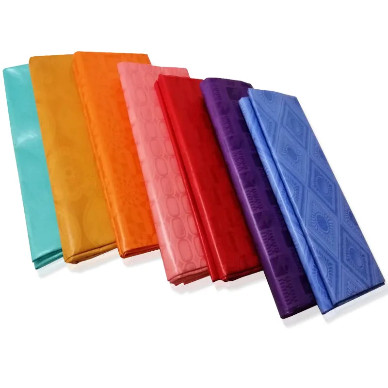 

2021 Handmade Riche 2.5yards Bazin High Quality Jacquard Guinea Brocade Damask Bazin Brode for garment