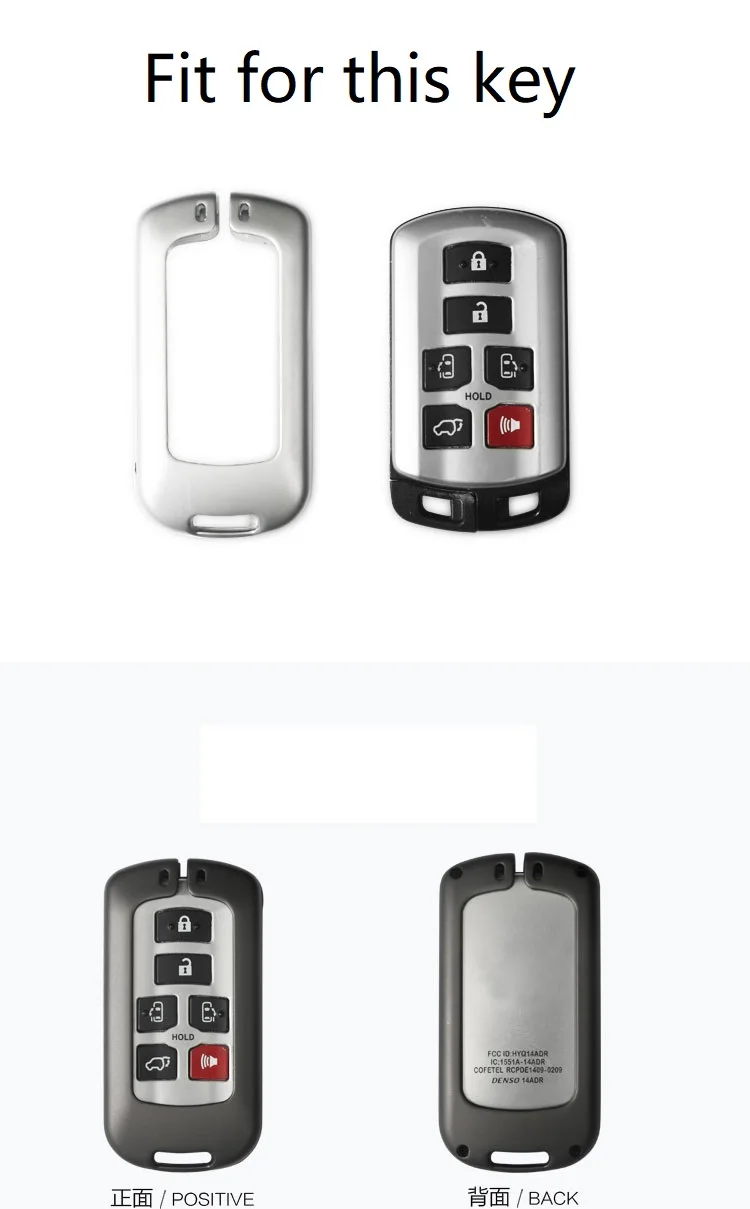 Высококачественный автомобильный смарт брелок для ключей чехол Toyota Sienna 2018