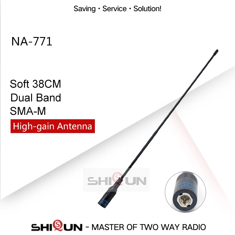 Антенна NAGOYA NA-771 двухполосный Baofeng антенна VHF/УВЧ SMA-Female со SMA Мужской Для Портативная радиостанция Baofeng UV-5R UV-82 BF-888S H-777 УФ 5RA - Цвет: 1 SMA-Male