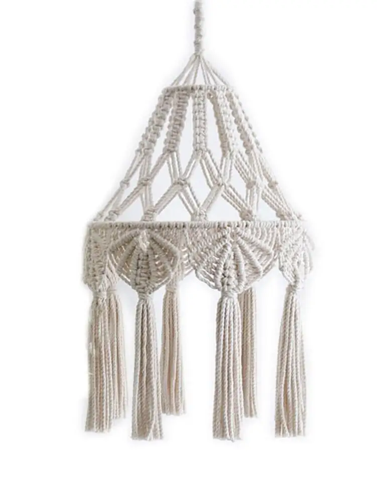 Ручная вязка абажур подвесной светильник декоративный для дома Крышка Гостиная