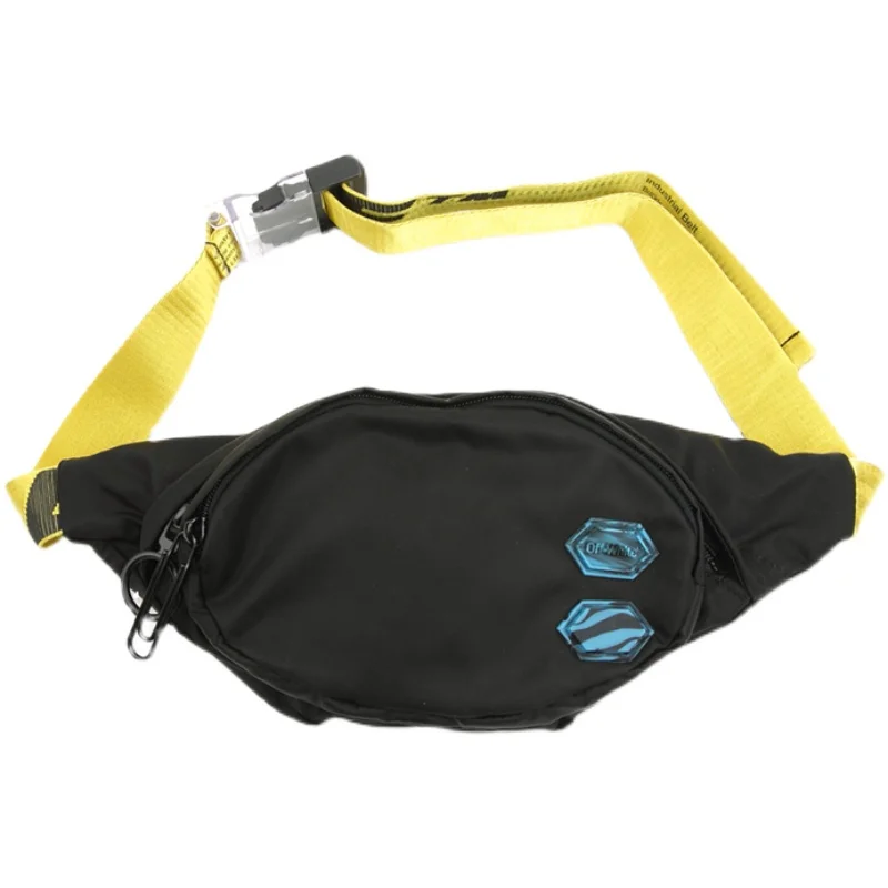 vender Fora Novo Amarelo Alça De Ombro único Bolsa De Ombro Ow Casual Masculino E Feminino Universal Cintura Saco Branco Mensageiro Mochila