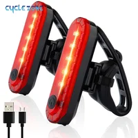 Задсветильник рь для велосипеда, перезаряжаемый через USB, красный, Ультраяркий задний фонарь, подходит для любого велосипеда/шлема, легко ус...