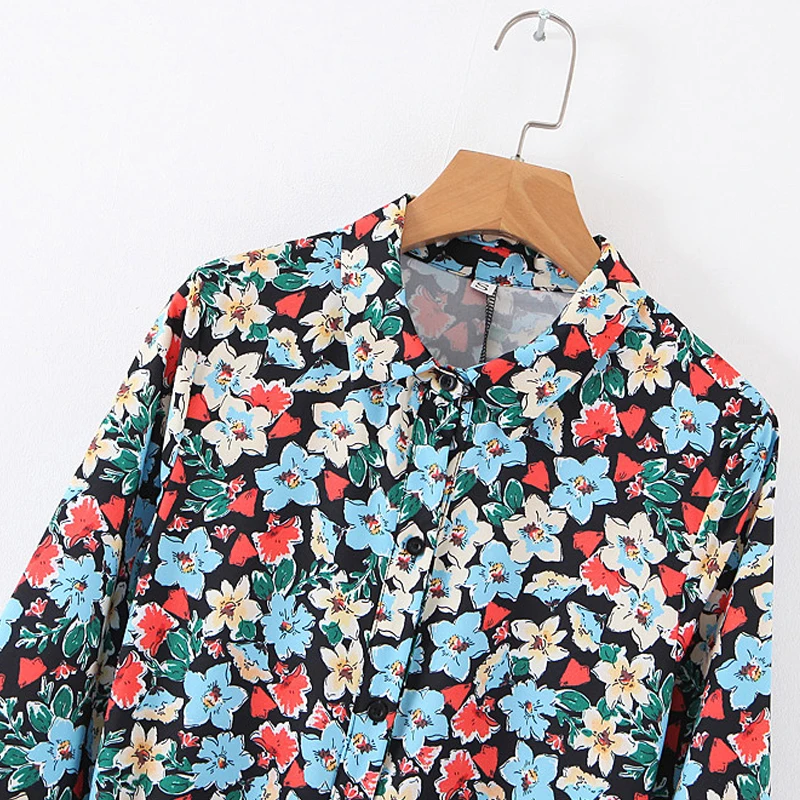 Женское плиссированное платье с высокой талией этническое цветочным принтом и