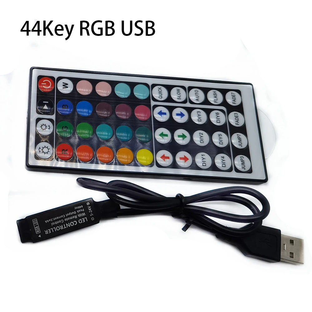 DC 5В USB светодиодный RGB Управление Ipad Mini 3 клавиши Диммер 24Key 44key ИК-пульт