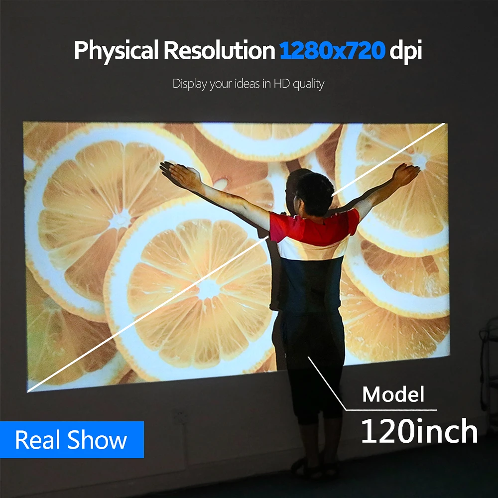 Большая распродажа | Мини проектор AUN D60 Поддержка Full HD 1080p Android Wi Fi мини