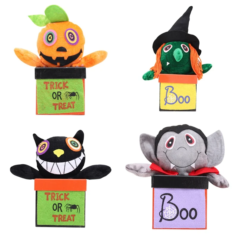 Halloween Snacks Bags Box Pumpkin witch Wrapping Supplies Kraft Paper Bag Sweets and Candy Bar Packing Pouches for Kids Festival | Дом и сад