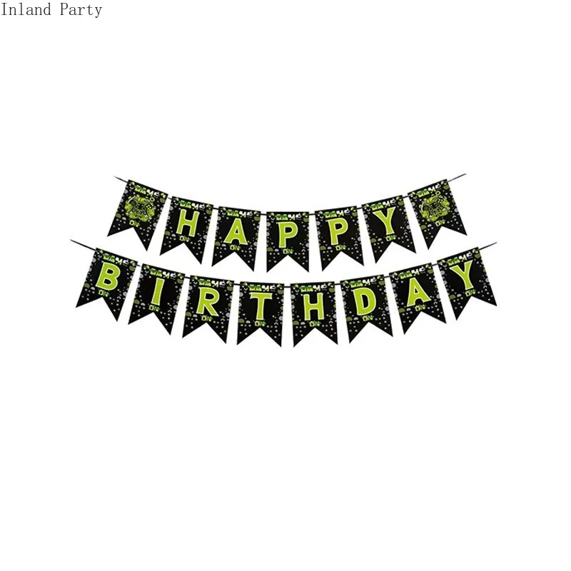 Вечерние одноразовые столовые приборы для игр контроллер видеоигр бумажная