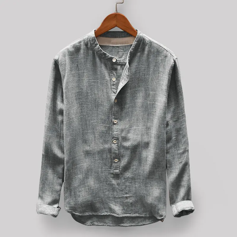 

Mens New Arrival Cottagecore Button Cotton Shirts Long Sleeve