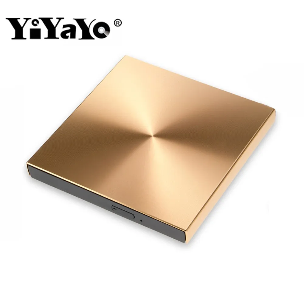 YiYaYo USB 3 0 алюминиевый сплав внешняя DVD горелка CD проигрыватель тонкий Portatil