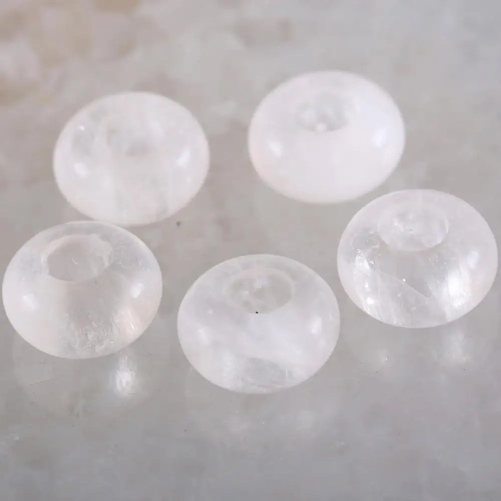 5 шт. бусины с большим отверстием натуральный камень 14 мм разделительная бусина