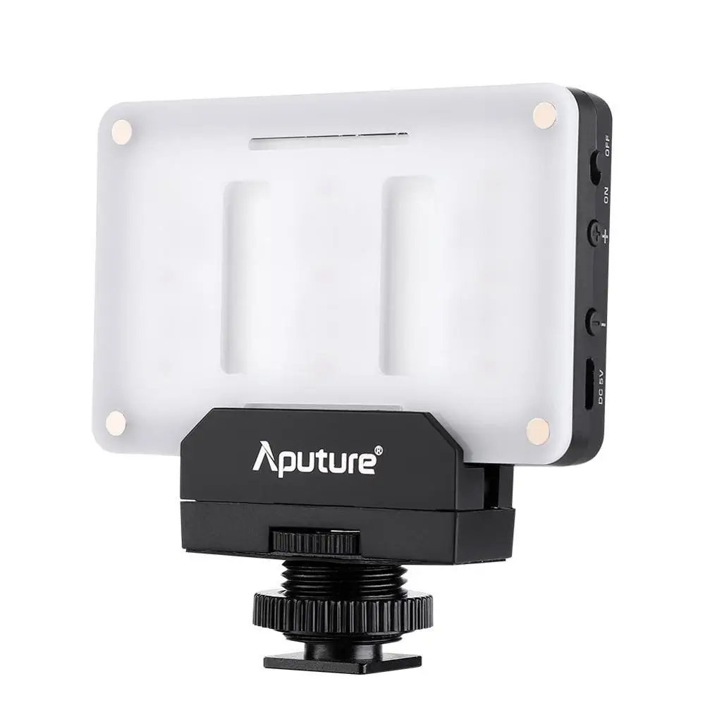 Светодиодный мини светильник Aputure для видеосъемки pockable TLCI/CRI 95 + на камере