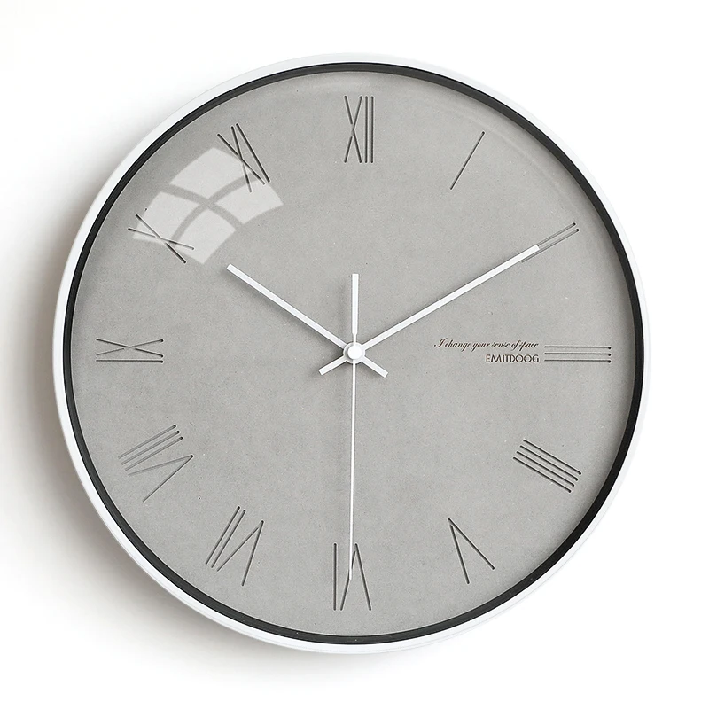 Бесшумные настенные часы нордические кварцевые простые для украшения дома на