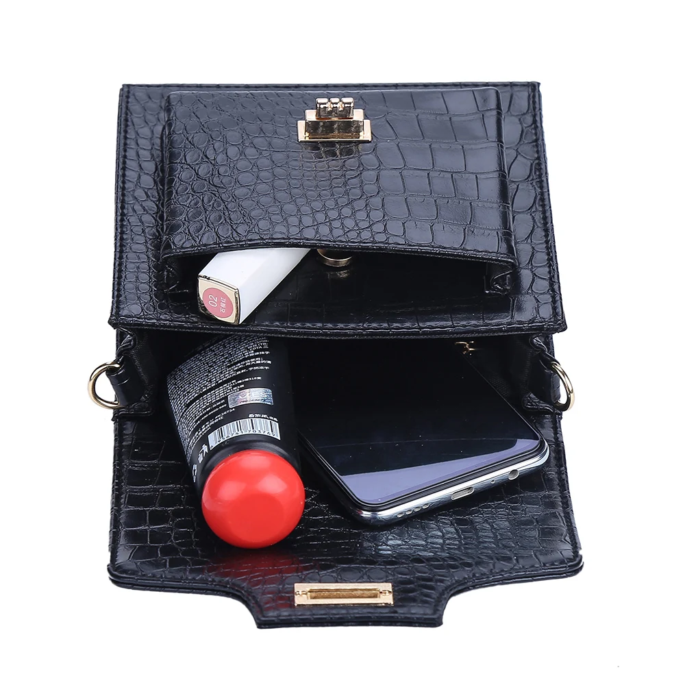 2019 модная женская сумка на ремне из искусственной кожи поясная с металлической