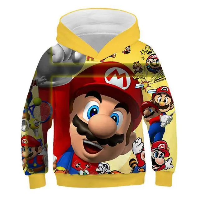 TNT-923 Консольная игра super Mario bros. Детская толстовка с капюшоном и 3D-принтом; модная детская толстовка в стиле Харадзюку в стиле хип-хоп - Цвет: TNT-923