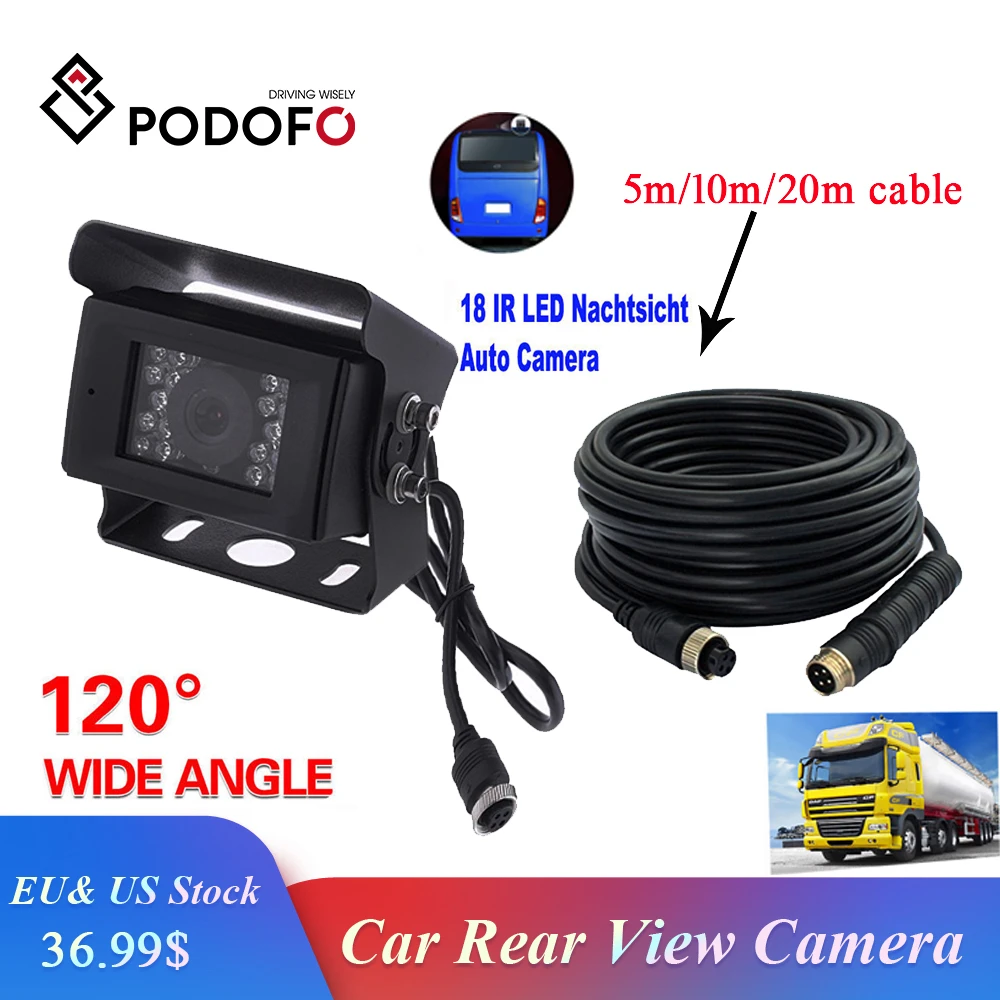 Камера заднего вида Podofo камера для автобусов автофургонов грузовиков прицепов