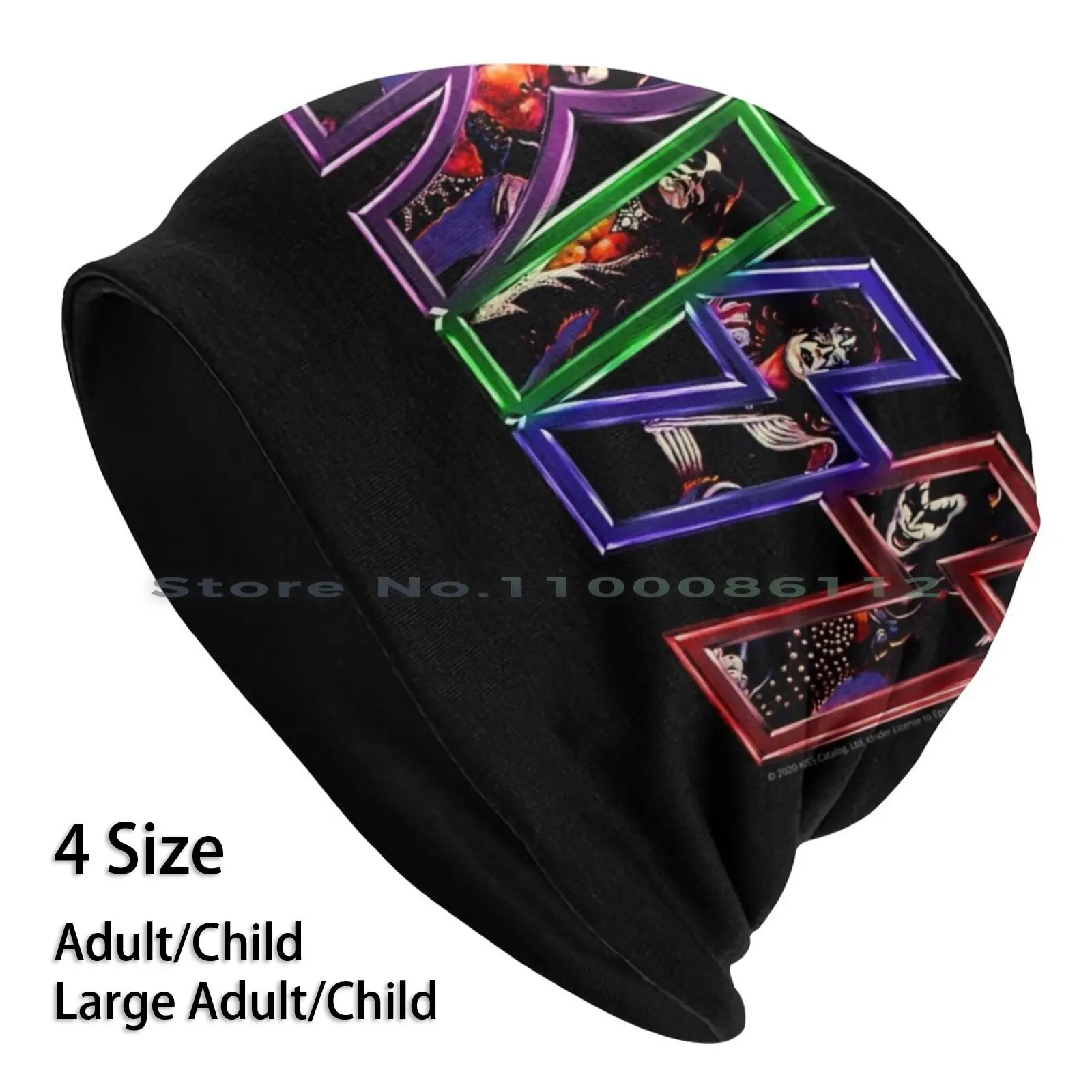 

Kiss Multi Colored Logo Beanies Knit Hat Kiss Fan Art Kiss Band Kiss Music Kiss Fanart Kiss The Band Brimless Knitted Hat