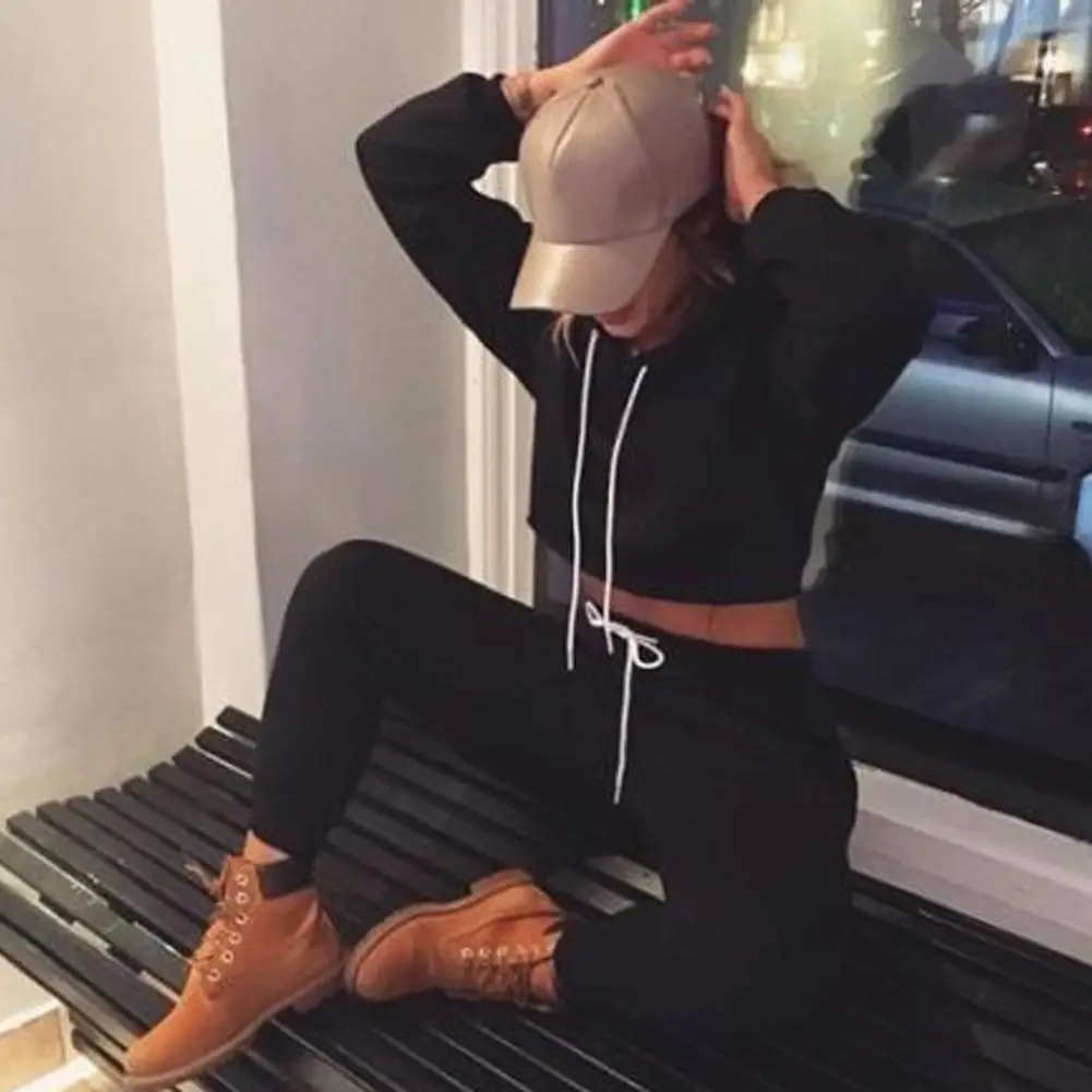 Casual Pullovers Women Girls Hoodie Woman Cozy Cropped Tops Hooded Cut Out Halter Short Sweatshirts Tracksuits Female