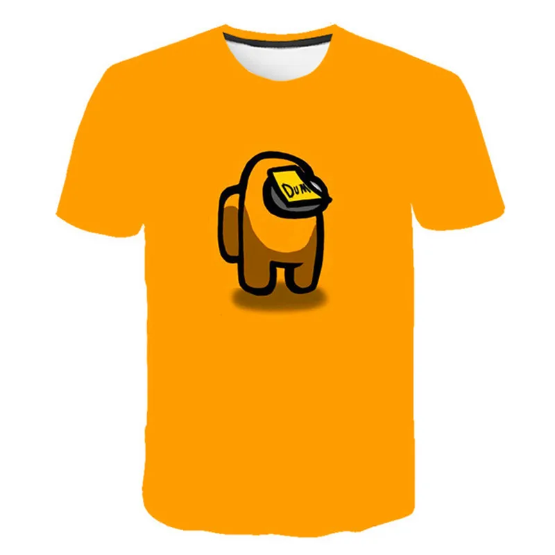 

New Kawaii Game Among Us T Shirt Children 2021 Funny Summer Cartoon T-shirt For Girls Kid Boys clothing Unisex Short Sleeve