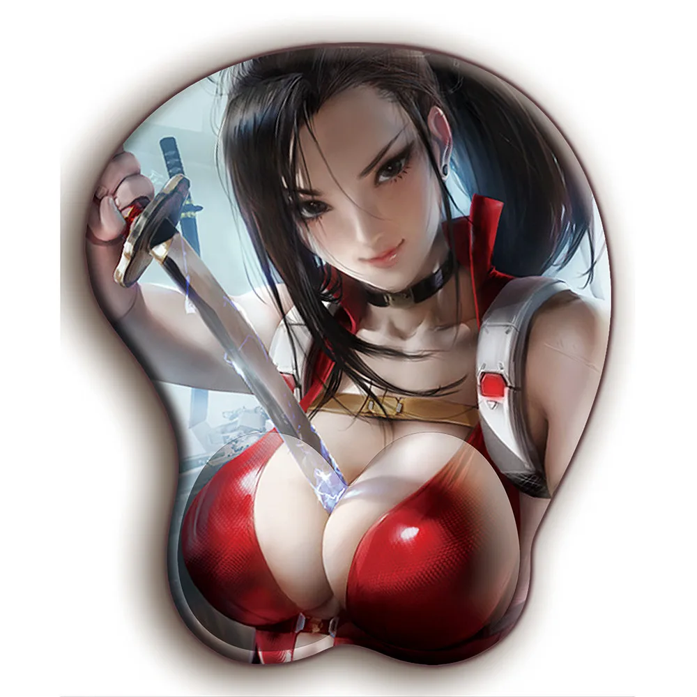3D коврик для мыши FFFAS Elf подставка запястья игровой девочки Oppai компьютерная