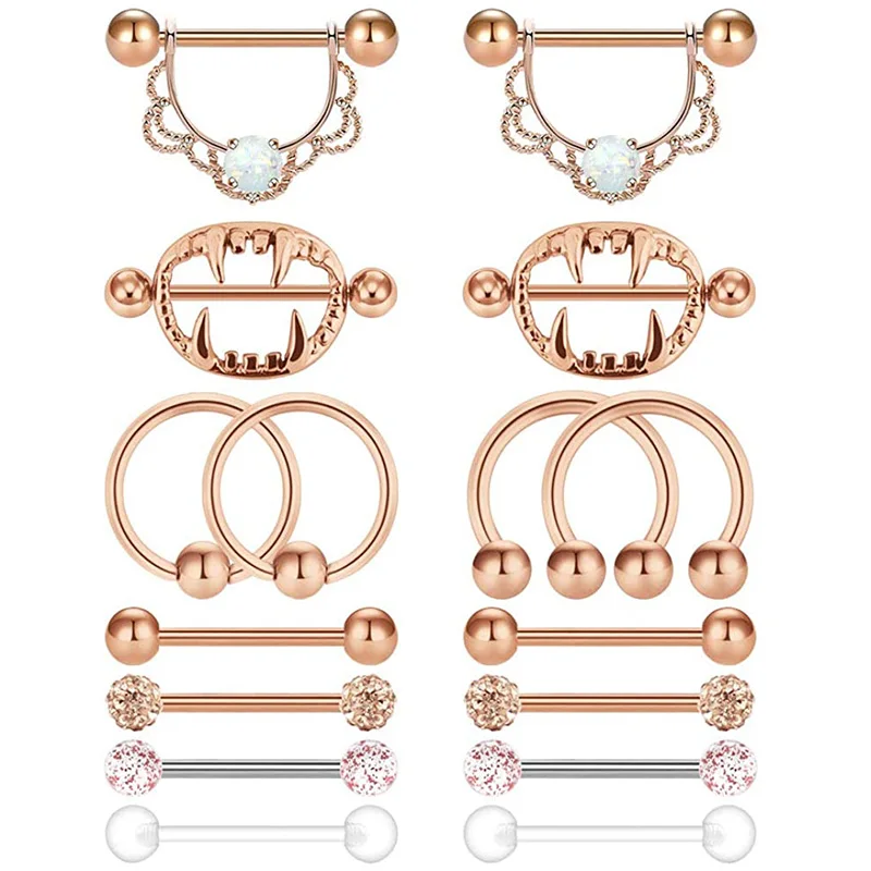 Кольцо для пирсинга сосков 14 г|Украшения тела| |