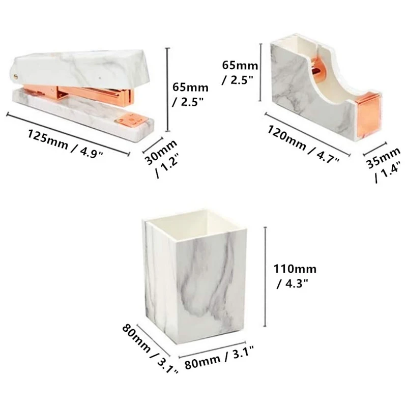 Набор канцелярских принадлежностей для офиса 3 шт. держатель ручек чашка