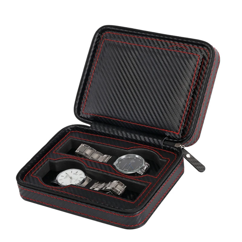 Высококачественная коробка для хранения часов из искусственной кожи чехол