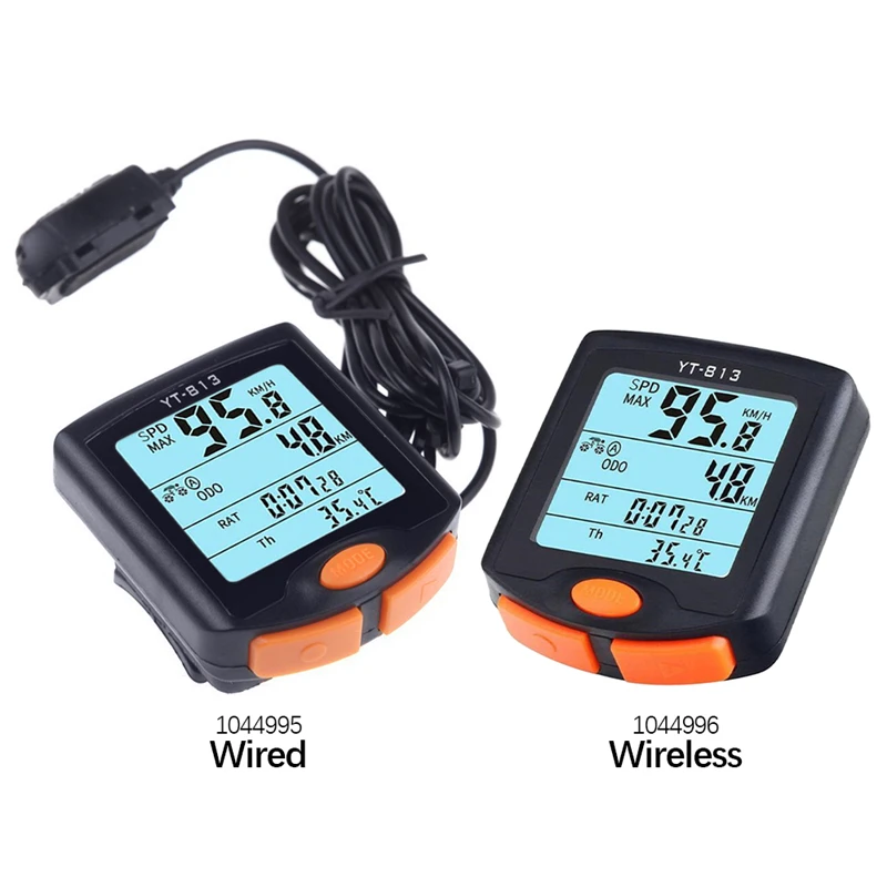 Waterproof Bicycle Computer Wireless And Wired MTB Road Bike Cycling Odometer Stopwatch Speedometer Watch LED Digital Rate | Спорт и