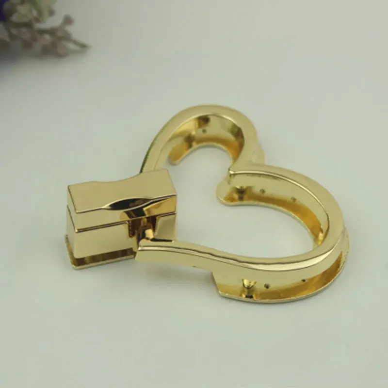 

Diy Handbag Buckle Metal Turn Lock Buckles Fashion Heart Shape Bag Lock Clasp Shoulder Bags Hardware Bag Lock Bag Accessories