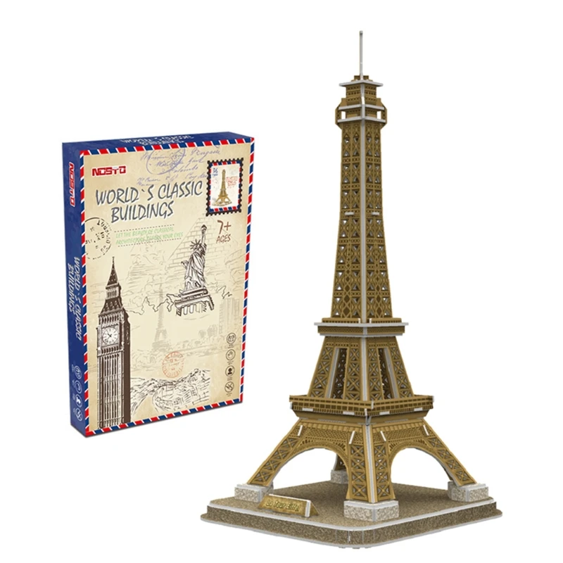 

Eiffel Tower 3D Puzzle for Adults and Teens Building Model Kits Intelligence Toys Stress Relief Gifts