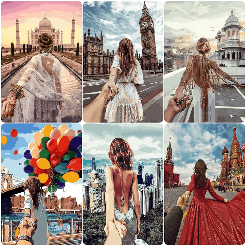 

SELILALI Picture By Numbers Kits For Adults Children Woman Figure Painting Coloring Oil Paint Kits Handmade Unique Gift 60x75cm