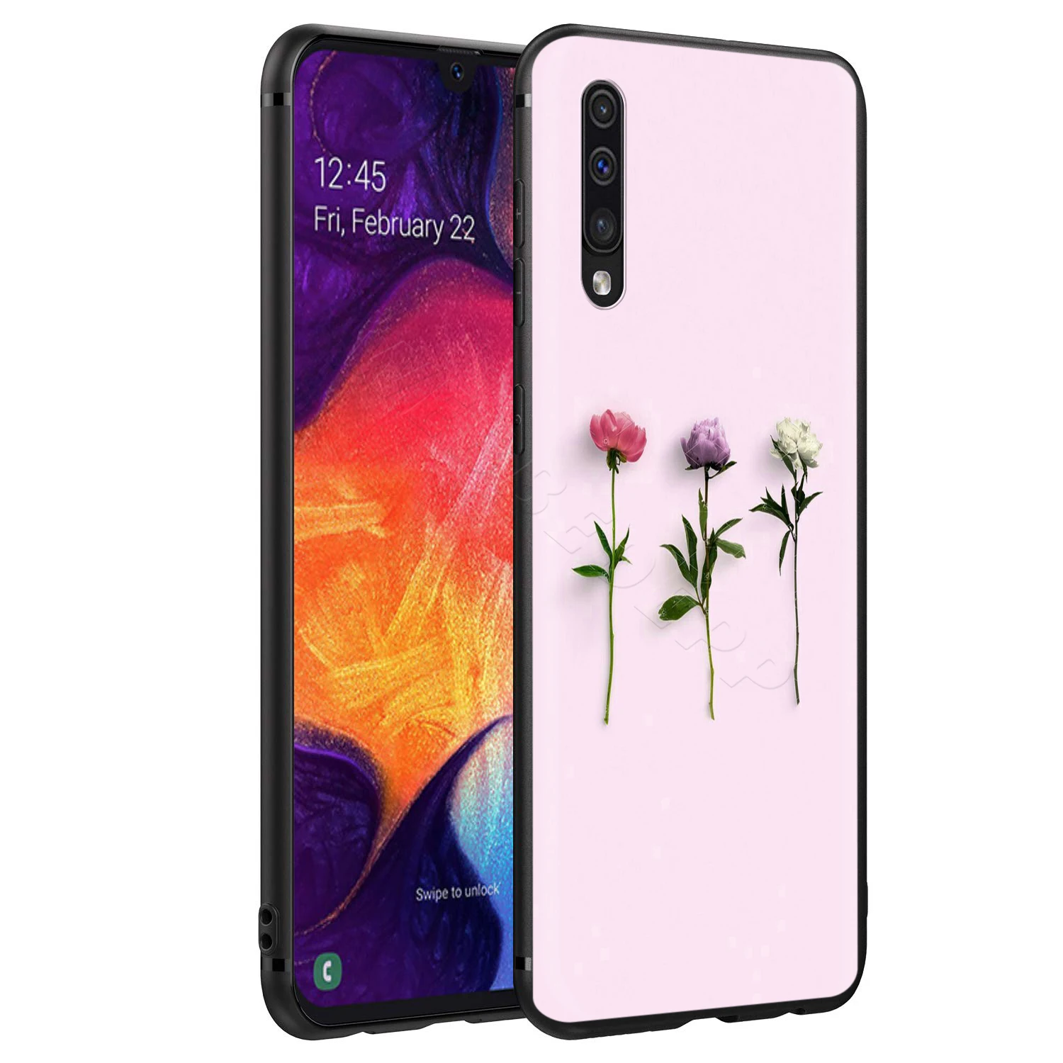 Webbedepp розовый цветок пион чехол для Samsung Galaxy A3 A5 A6 Plus A7 A8 A9 J6 M20 A10S A20S A30S A40S