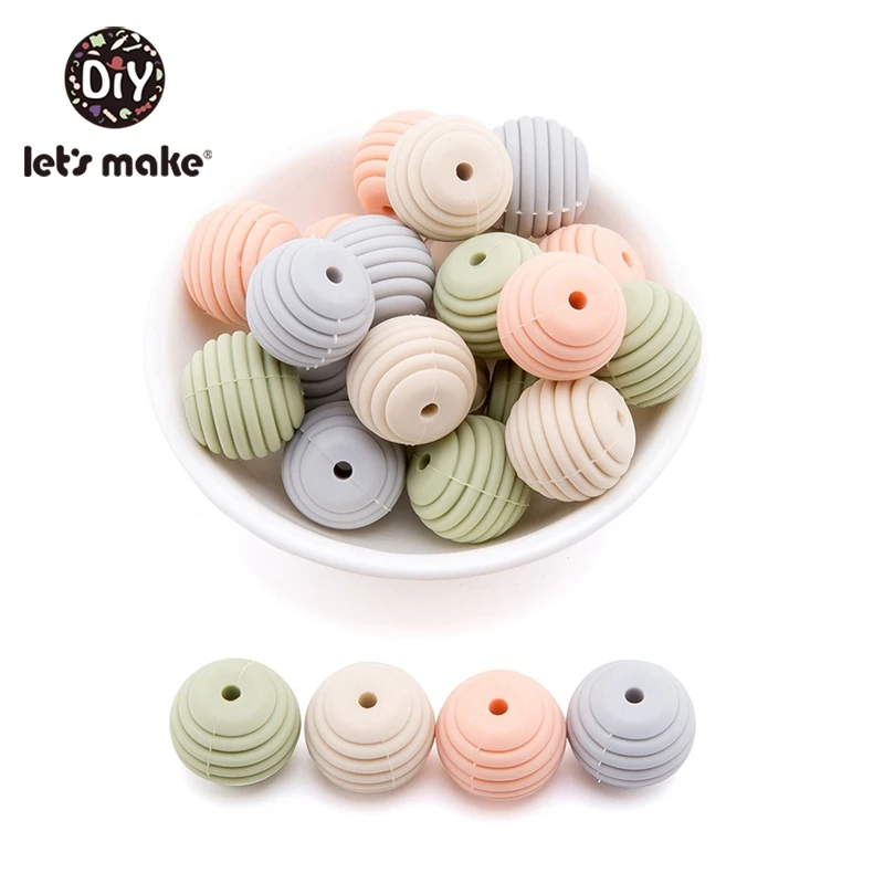19GJ0016 Let'S Make винт, 100 шт., 15 мм, Прорезыватель для зубов, детские игрушки, сделай сам, бусины, силиконовый Прорезыватель для малышей, для младенцев, пищевой зубной прорезыватель для малышей, игрушка - Цвет: 19GJ0016