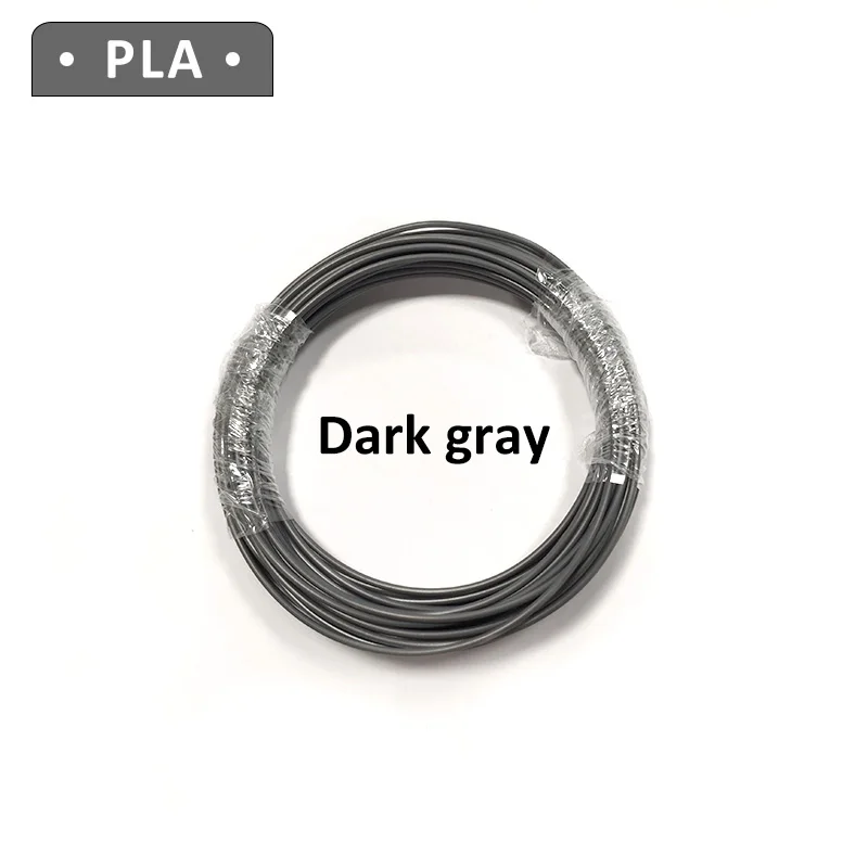 Dark gray Сублимационная pla нить abs 3d принтер светится в темноте пластик 1,75 мм impresora resina для ручек abs filamento дешево - Цвет: Dark gray