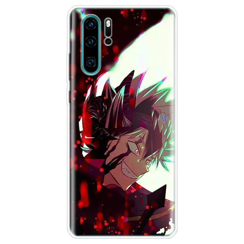 hot manga anime black clover phone case for honor 50 20 pro 10i 9 lite 9x 8a 8s 8x 7s 7x 7a huawei p smart z 2021 y5 y6 y7 y9 c free global shipping