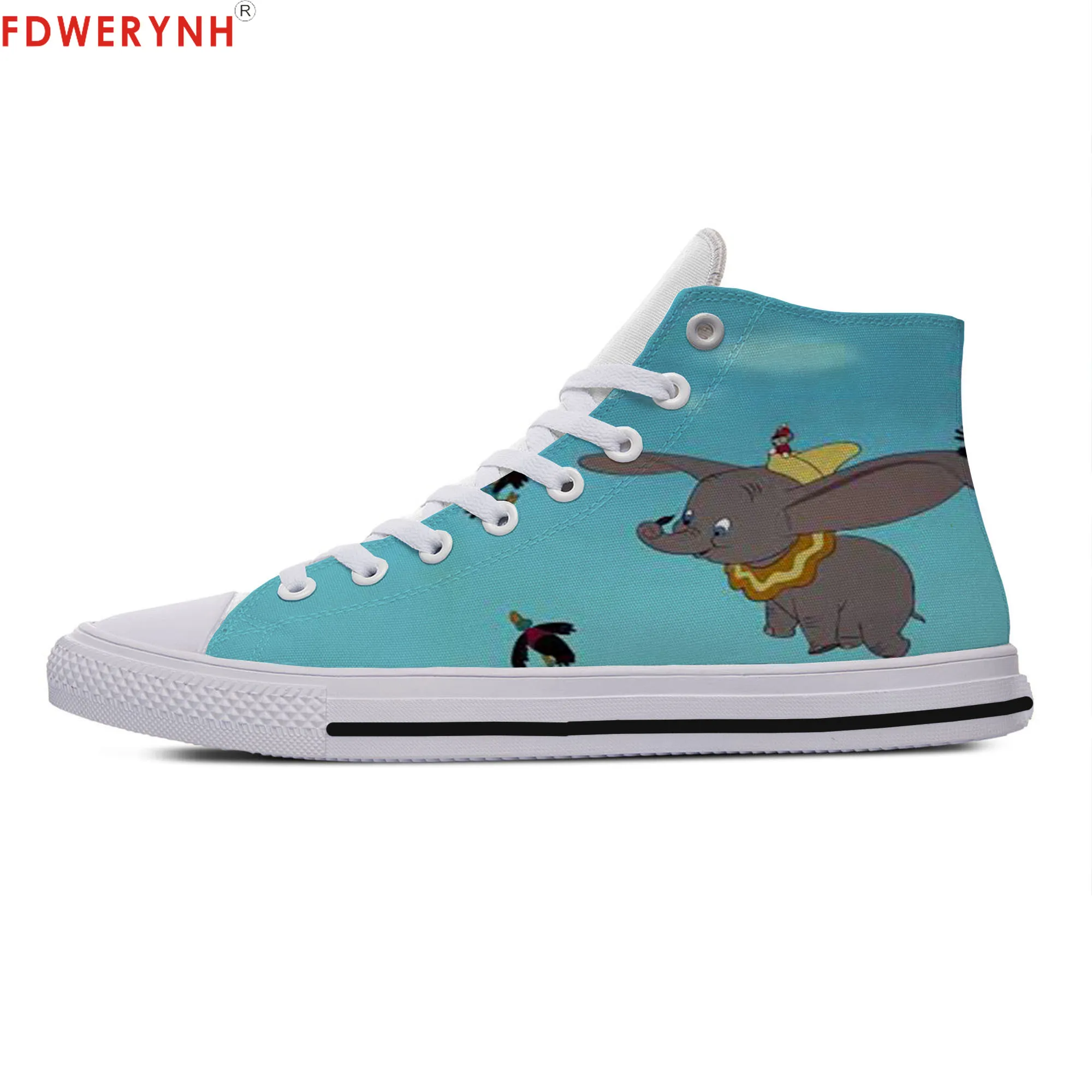 

Men's Casual Shoes Dumbo Femme Animal Kawaii Cute Funny Custom Images Or Logo Lace-up Fashion Flat Shoes